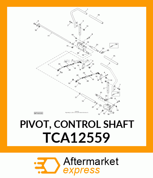 PIVOT, CONTROL SHAFT TCA12559