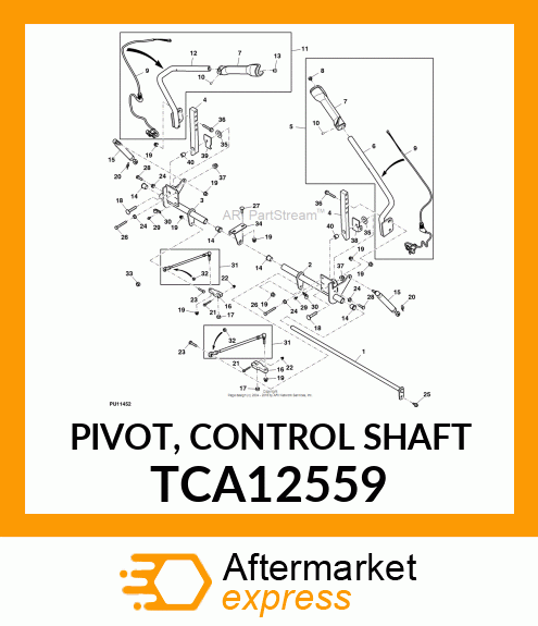 PIVOT, CONTROL SHAFT TCA12559