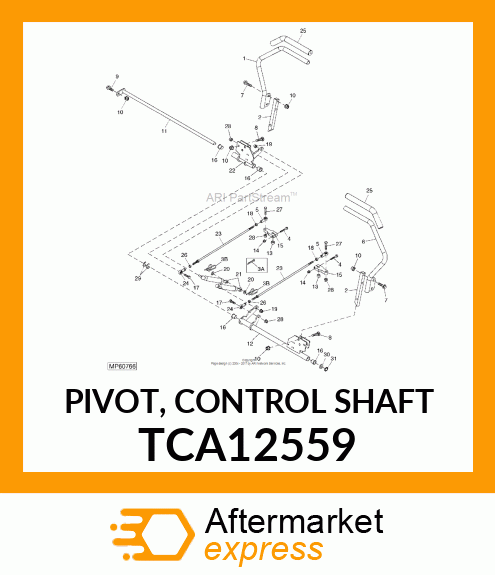 PIVOT, CONTROL SHAFT TCA12559