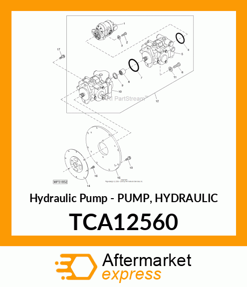 Hydraulic Pump - PUMP, HYDRAULIC TCA12560