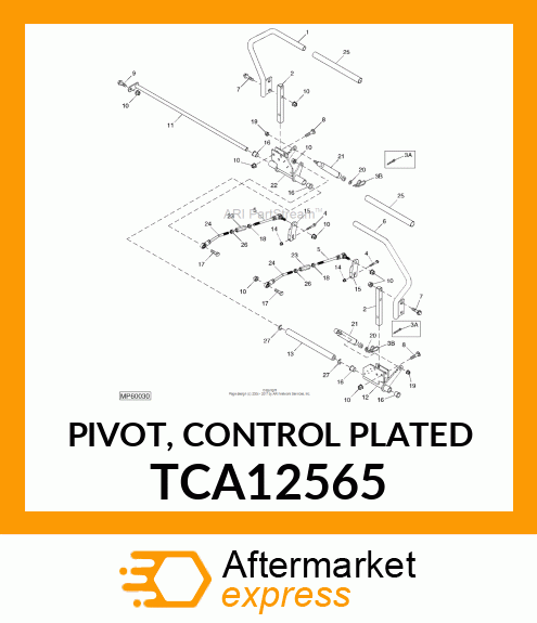 PIVOT, CONTROL PLATED TCA12565