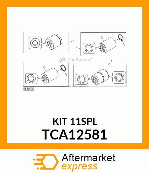 COUPLING, INTERNAL SPLINE ASSY TCA12581