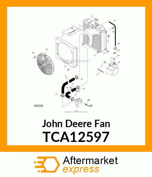 FAN, ELECTRIC COOLING TCA12597