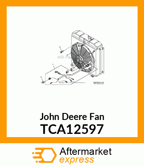 FAN, ELECTRIC COOLING TCA12597