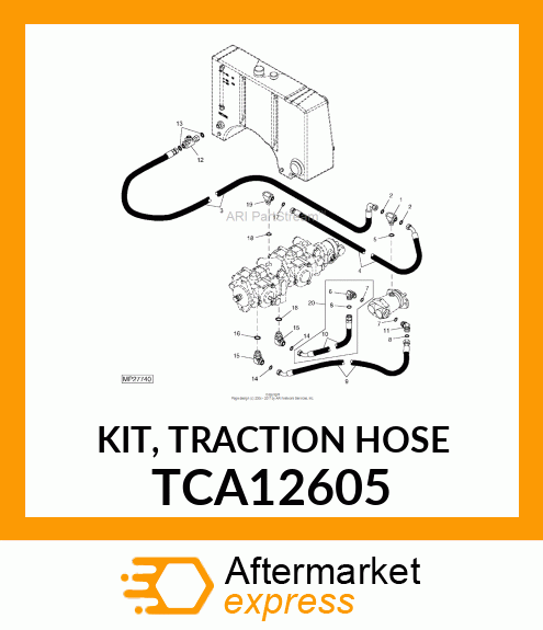 KIT, TRACTION HOSE TCA12605