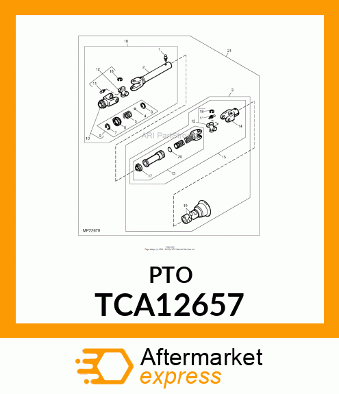 GUARD, OUTER GUARD, DRIVESHAFT TCA12657