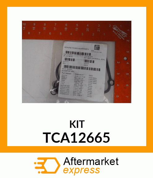 KIT, OVERHAUL SEAL, ZTRAK TCA12665