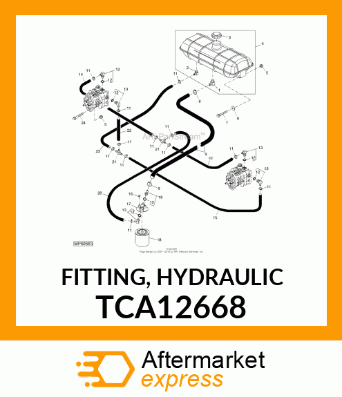 FITTING, HYDRAULIC TCA12668