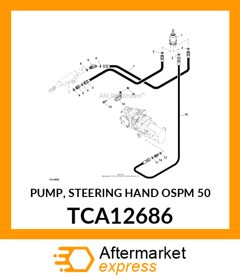 PUMP, STEERING HAND (OSPM 50) TCA12686