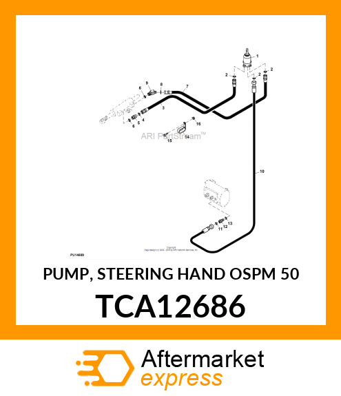 PUMP, STEERING HAND (OSPM 50) TCA12686