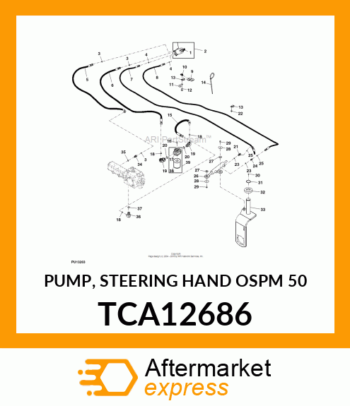 PUMP, STEERING HAND (OSPM 50) TCA12686