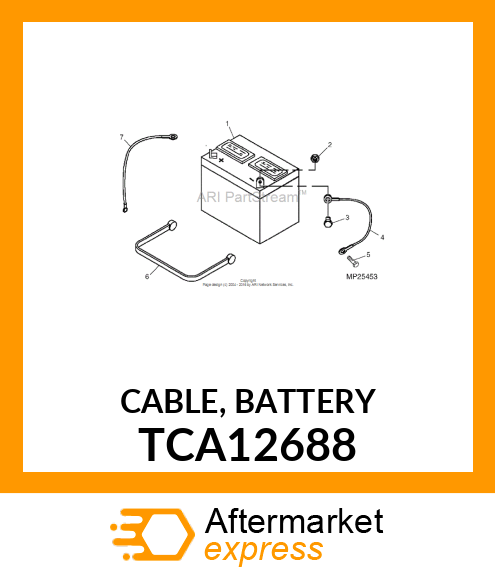 CABLE, BATTERY TCA12688