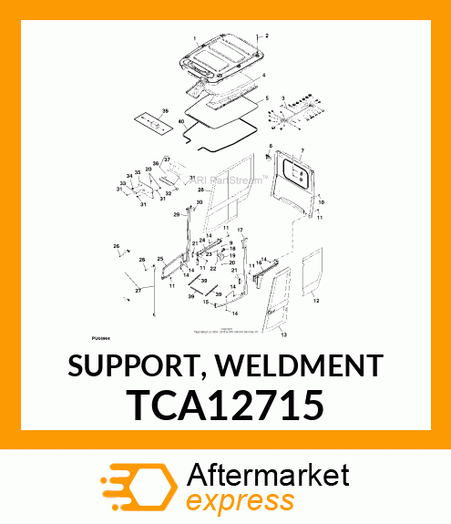 SUPPORT, WELDMENT TCA12715