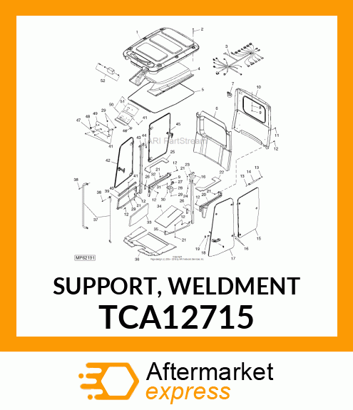 SUPPORT, WELDMENT TCA12715