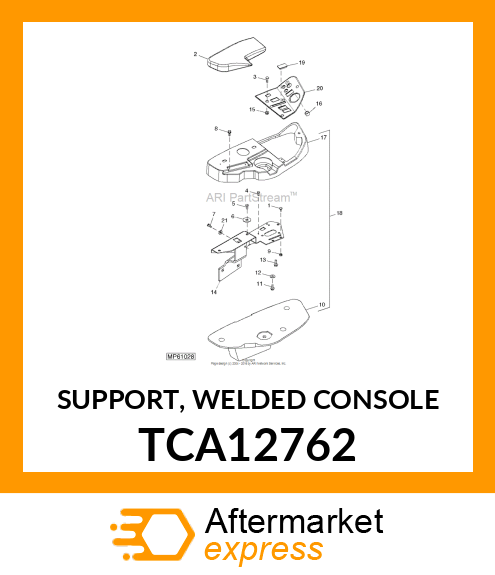 SUPPORT, WELDED CONSOLE TCA12762