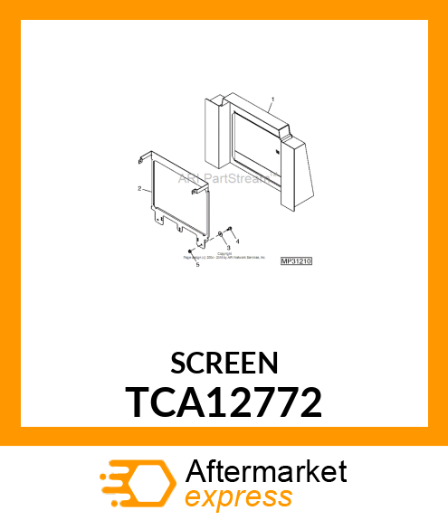 SCREEN, RADIATOR, WELDED TCA12772