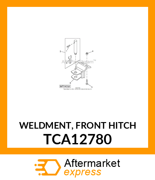 WELDMENT, FRONT HITCH TCA12780