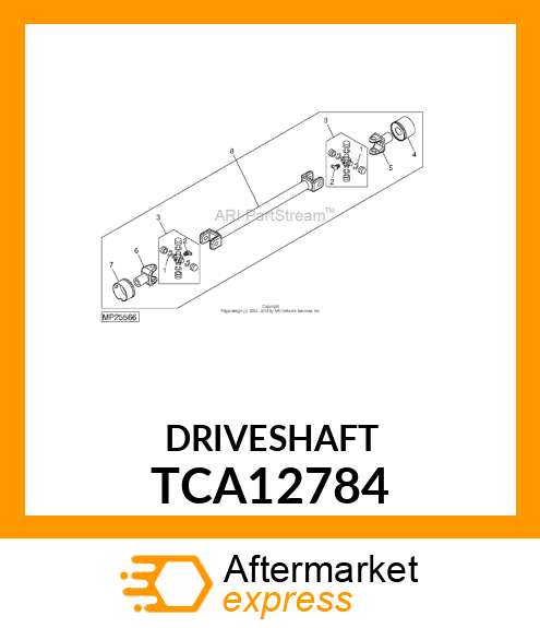 DRIVESHAFT TCA12784