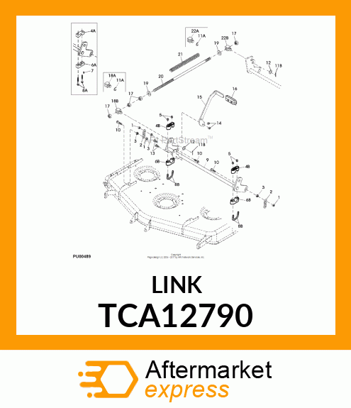 CHAIN, IMPLEMENT HOLD 3 TCA12790