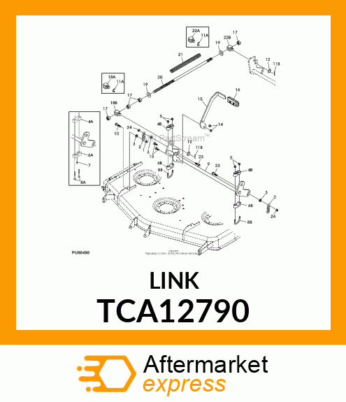 CHAIN, IMPLEMENT HOLD 3 TCA12790