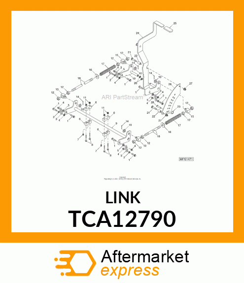 CHAIN, IMPLEMENT HOLD 3 TCA12790