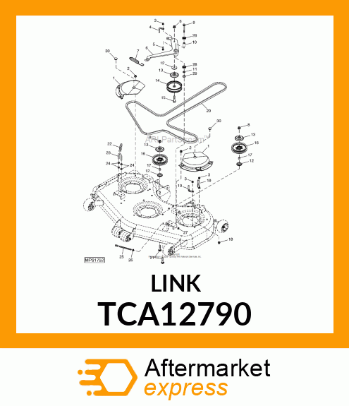 CHAIN, IMPLEMENT HOLD 3 TCA12790