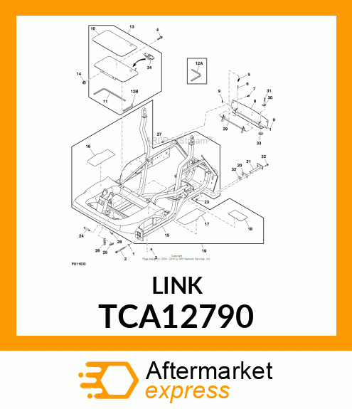 CHAIN, IMPLEMENT HOLD 3 TCA12790