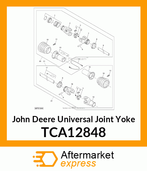 YOKE, 1" TCA12848