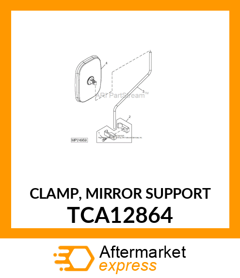 CLAMP, MIRROR SUPPORT TCA12864