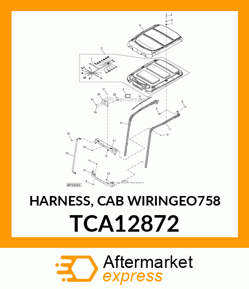 HARNESS, CAB WIRING(EO758) TCA12872