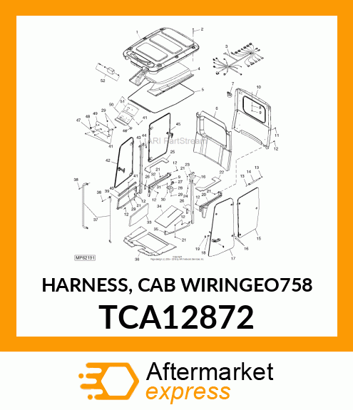 HARNESS, CAB WIRING(EO758) TCA12872