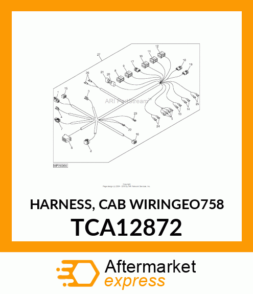 HARNESS, CAB WIRING(EO758) TCA12872