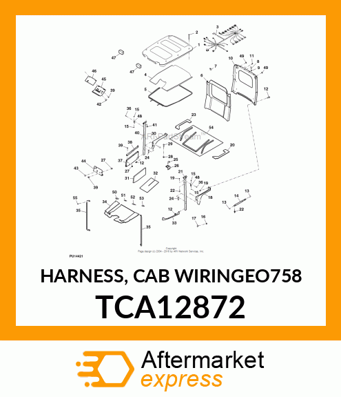 HARNESS, CAB WIRING(EO758) TCA12872