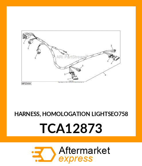 HARNESS, HOMOLOGATION LIGHTS(EO758) TCA12873