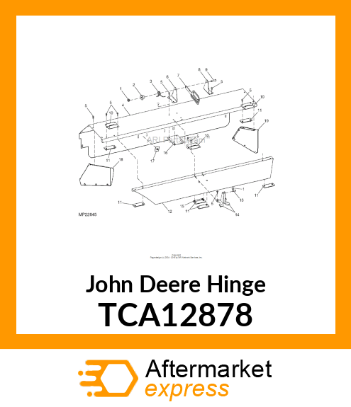 ASSY PLATE DBLR HINGE M26 OLD STYLE TCA12878