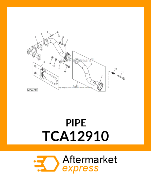 EXHAUST PIPE TCA12910