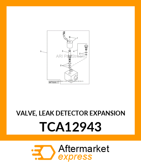 VALVE, LEAK DETECTOR (EXPANSION) TCA12943