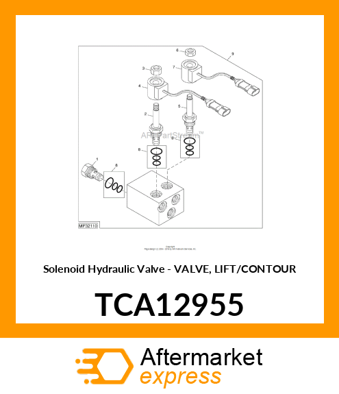 Solenoid Hydraulic Valve - VALVE, LIFT/CONTOUR TCA12955