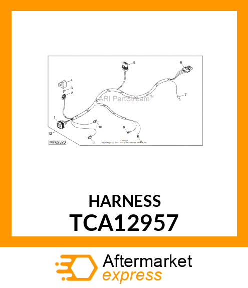 WIRING HARNESS, ELECTRIC FAN # TCA12957