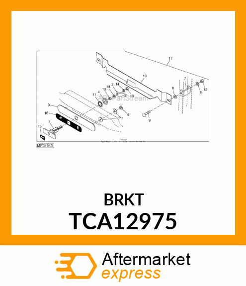 PLATE, HOOD LATCH MOUNTING TCA12975