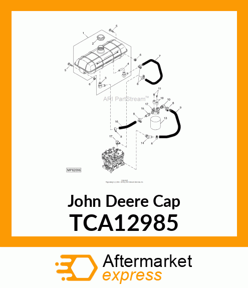 CAP,HYDRAULIC RESERVOIR TCA12985