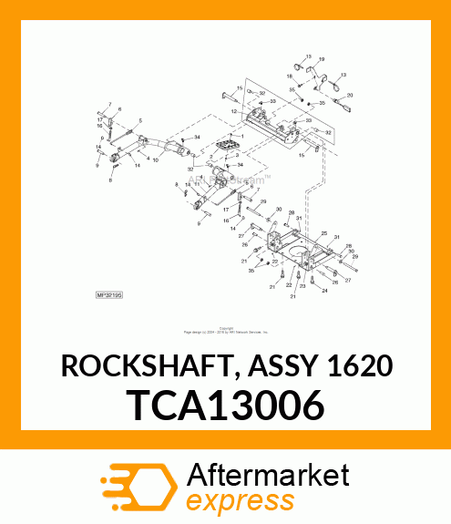 ROCKSHAFT, ASSY (1620) TCA13006