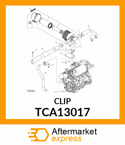 CLAMP, MUFFLER TCA13017