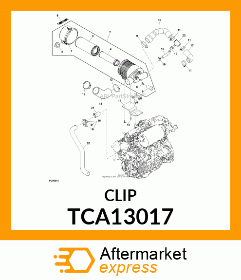 CLAMP, MUFFLER TCA13017