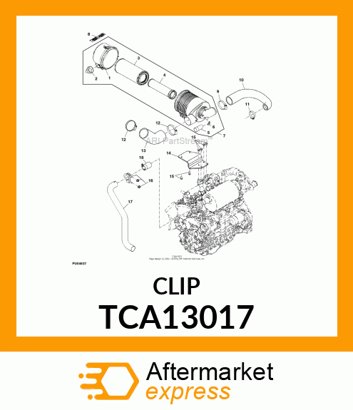 CLAMP, MUFFLER TCA13017