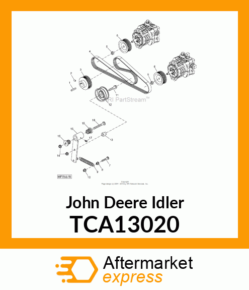 IDLER, HYDRAULIC BELT DRIVE TCA13020