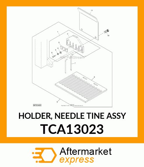 HOLDER, NEEDLE TINE ASSY TCA13023