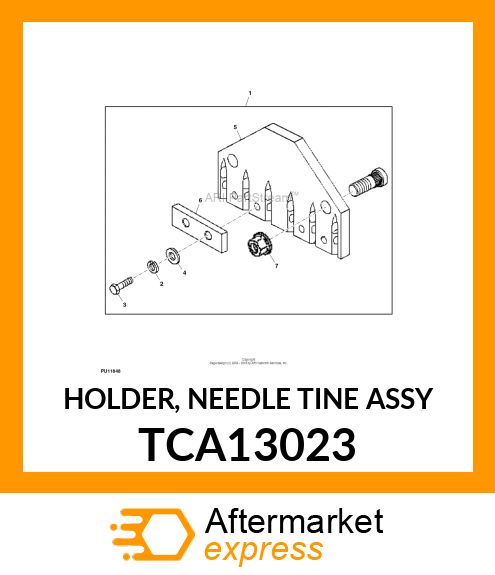 HOLDER, NEEDLE TINE ASSY TCA13023