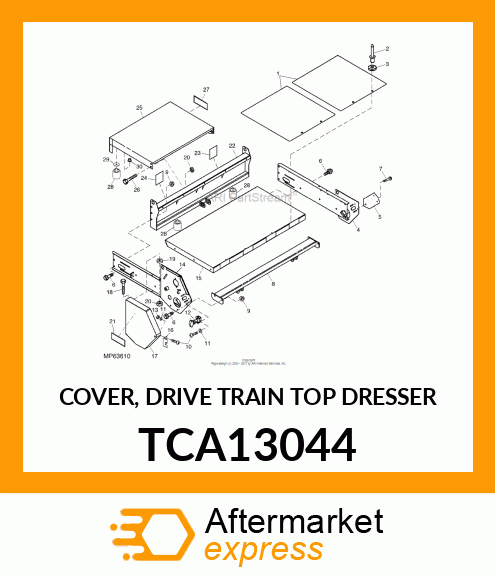 COVER, DRIVETRAIN (TOP DRESSER) TCA13044