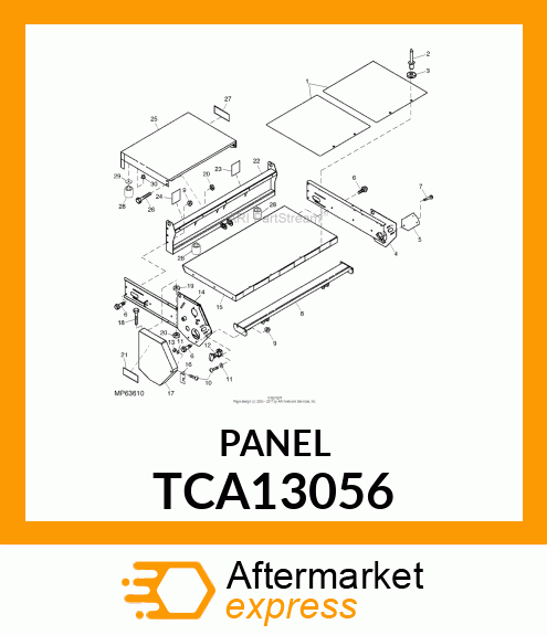 PANEL, FRAME LH (WELDMENT) TOP DRE TCA13056